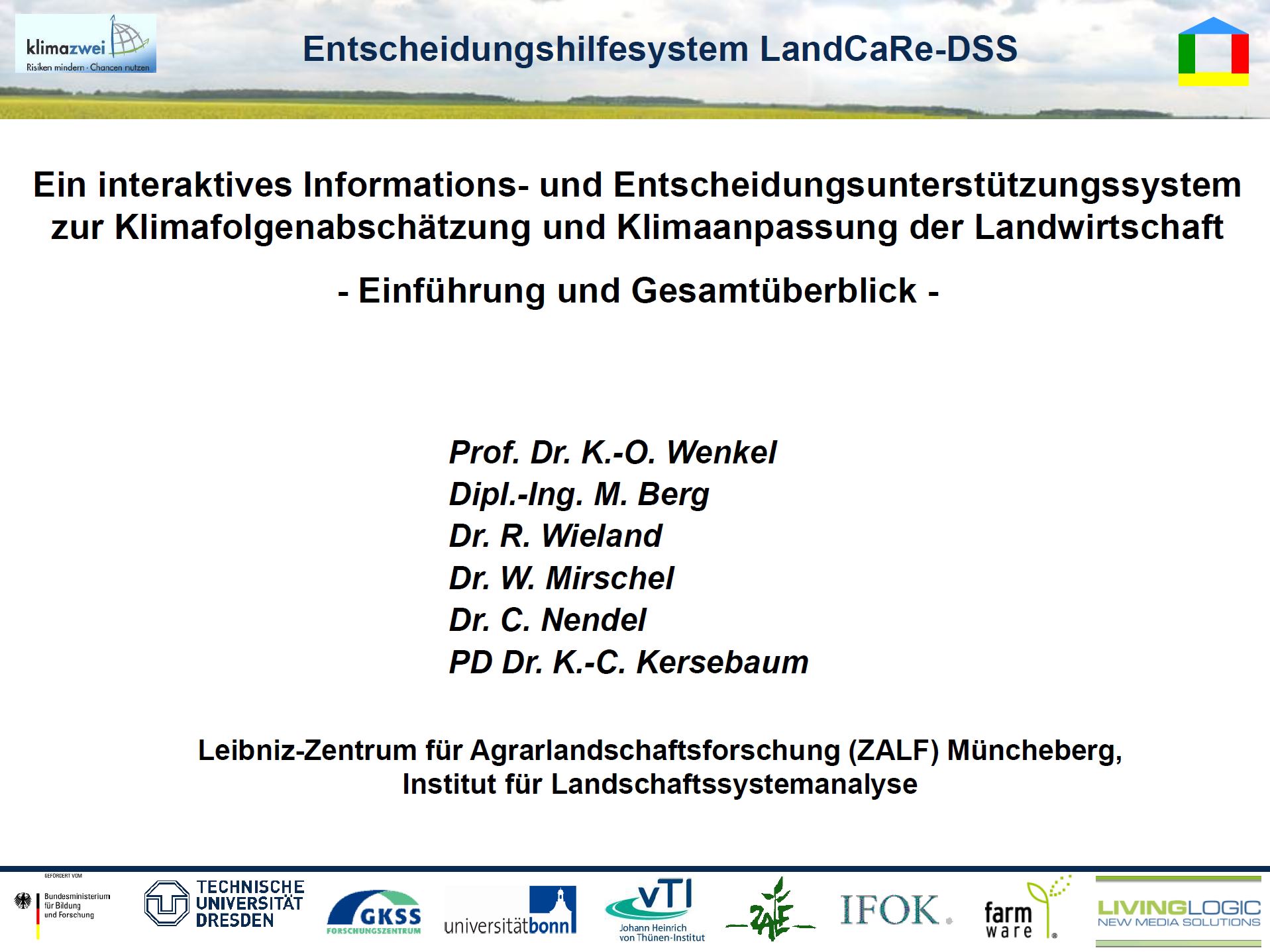 2/33 - LandCaRe-DSS - Einführung und Gesamtüberblick