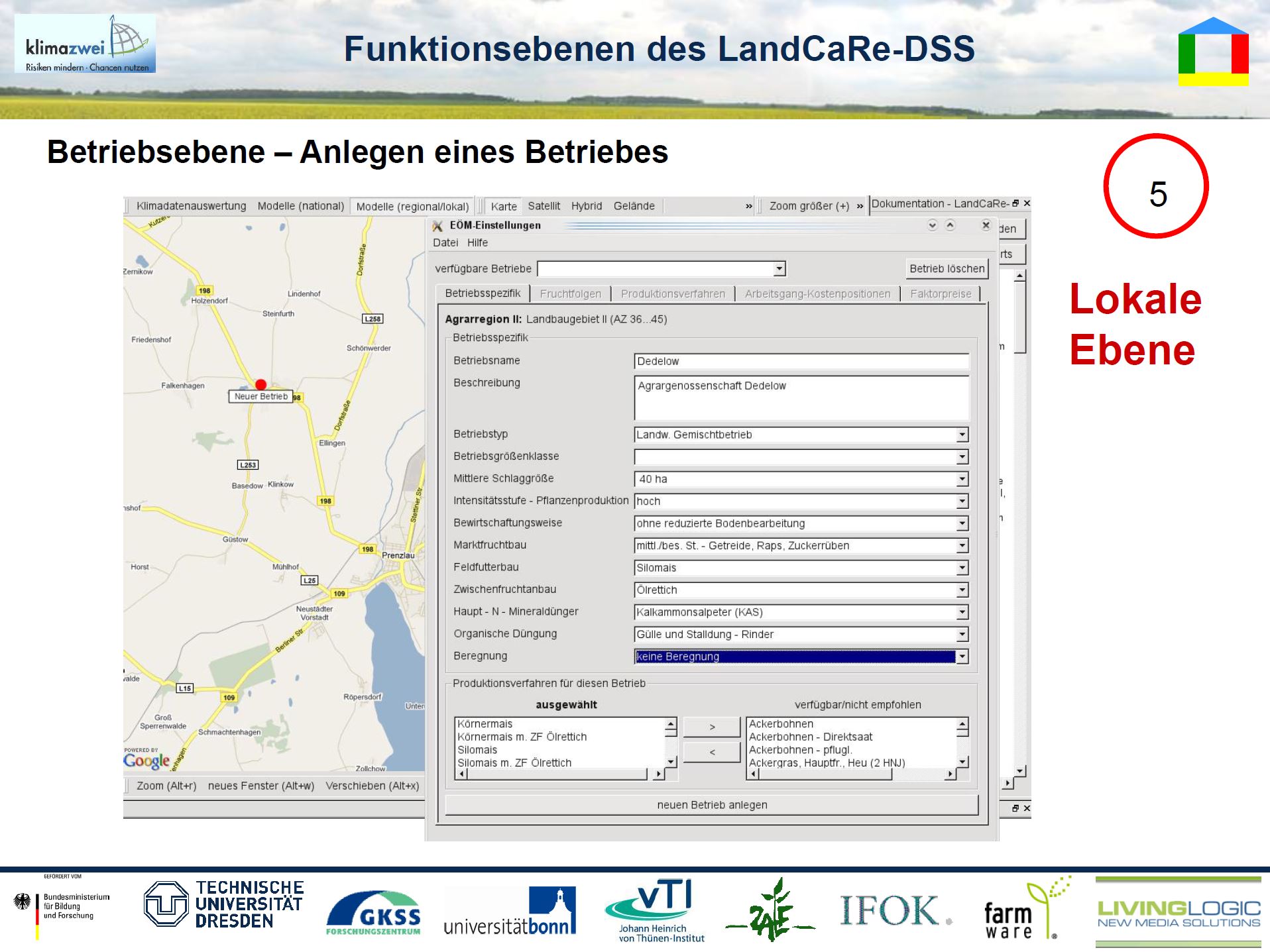 25/33 - LandCaRe-DSS - Funktionsebenen - Lokale Ebene